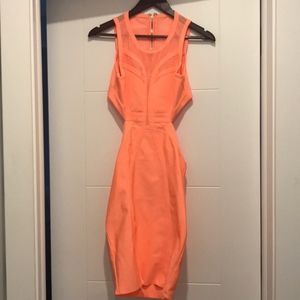 Wow Couture Bandage Dress w Back Ou t